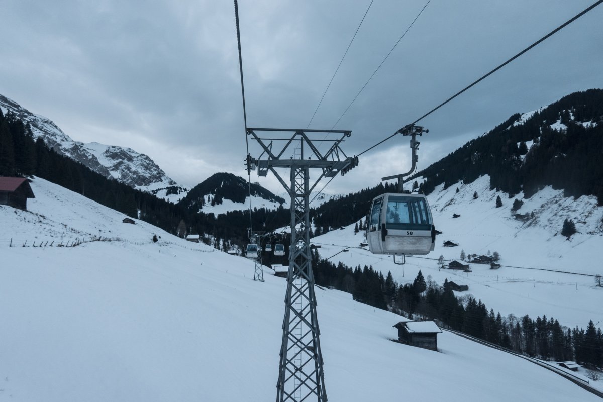 Kabinenbahn Adelboden-Eselmoos-Bergläger, Dezember 2022