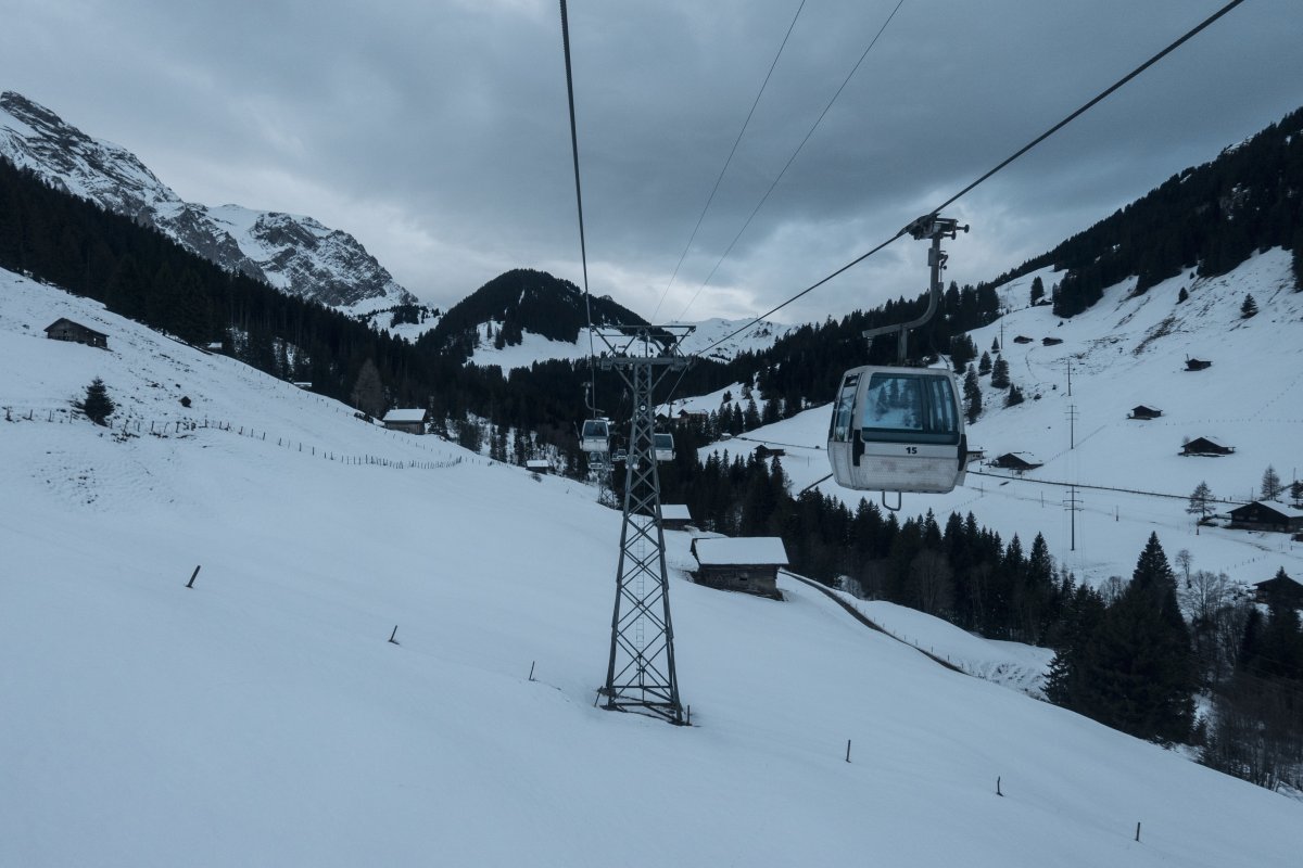 Kabinenbahn Adelboden-Eselmoos-Bergläger, Dezember 2022