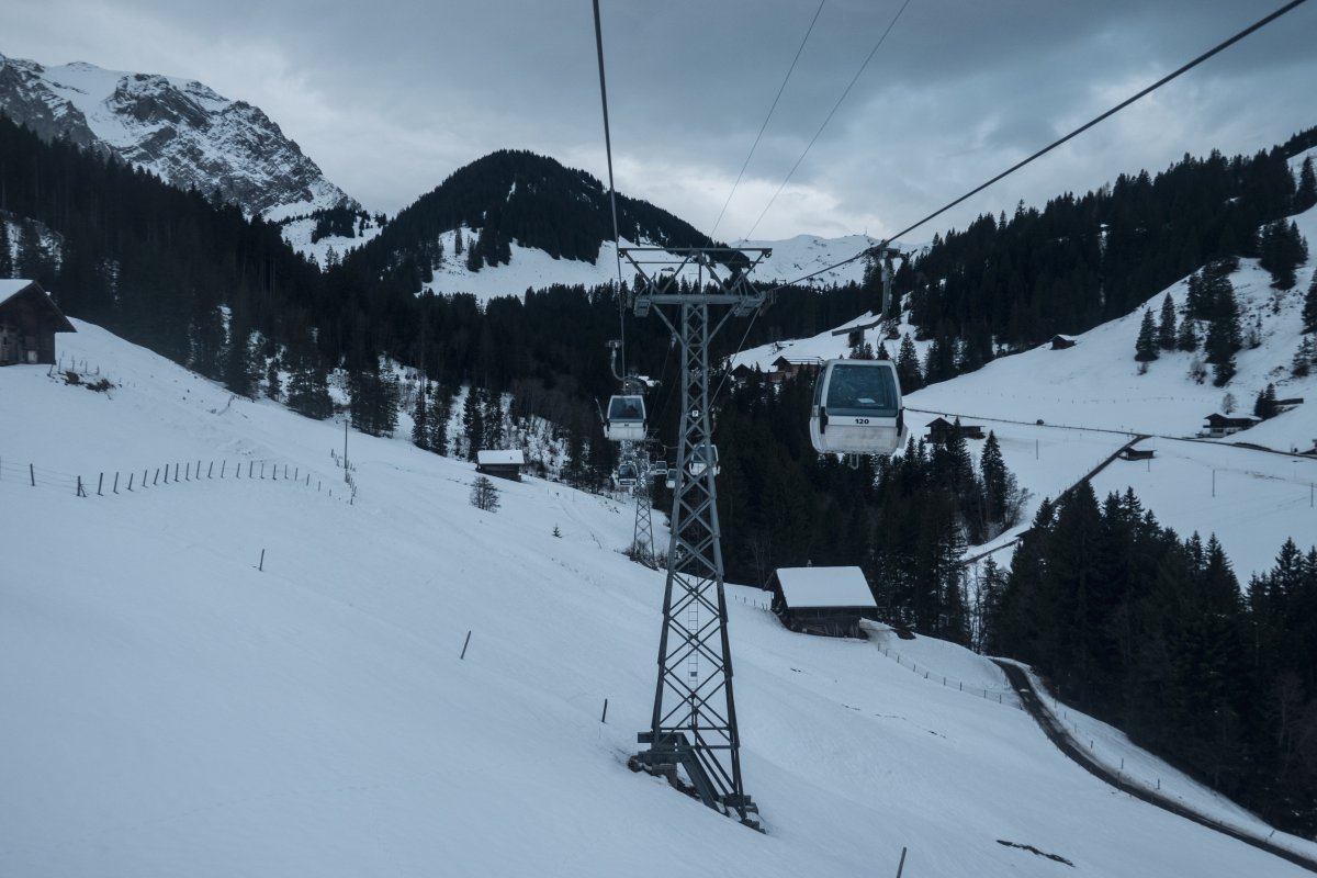 Kabinenbahn Adelboden-Eselmoos-Bergläger, Dezember 2022