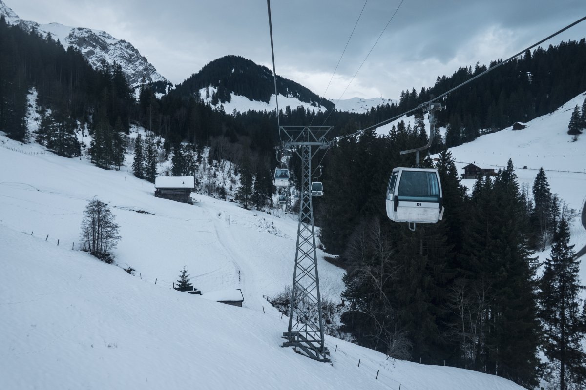 Kabinenbahn Adelboden-Eselmoos-Bergläger, Dezember 2022