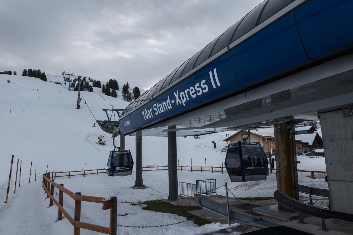 Talstation der Kabinenbahn Metsch-Metschstand, Dezember 2022