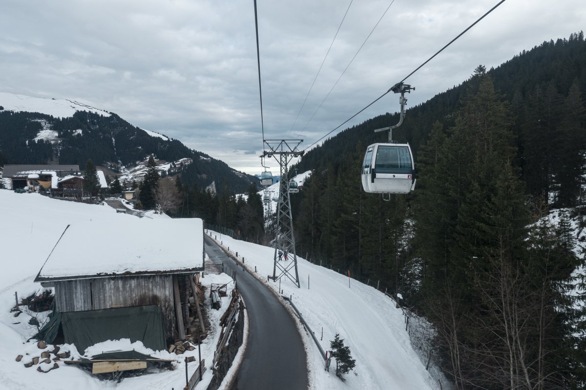 Kabinenbahn Adelboden-Eselmoos-Bergläger, Dezember 2022