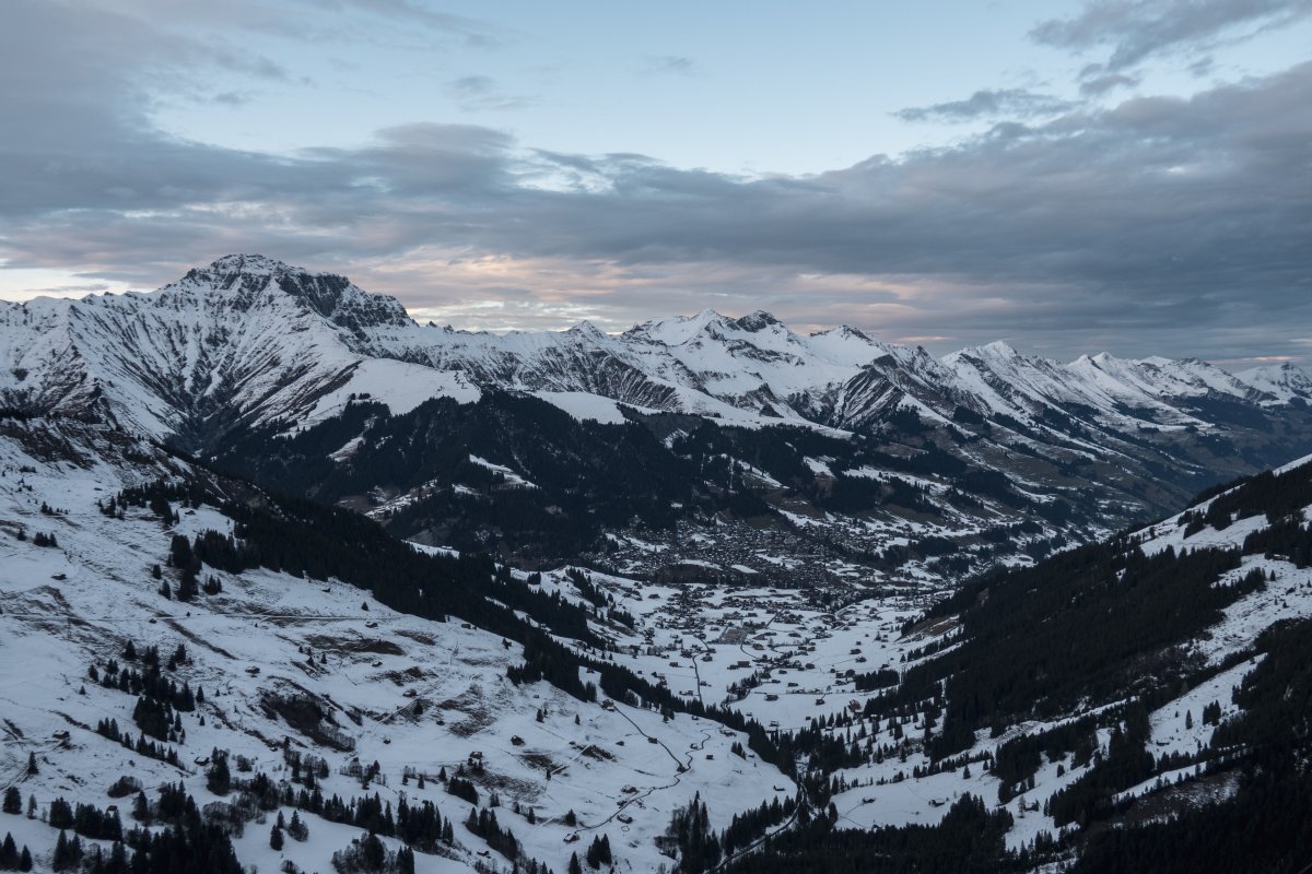 Panorama von der Engstligenalp, Dezember 2022