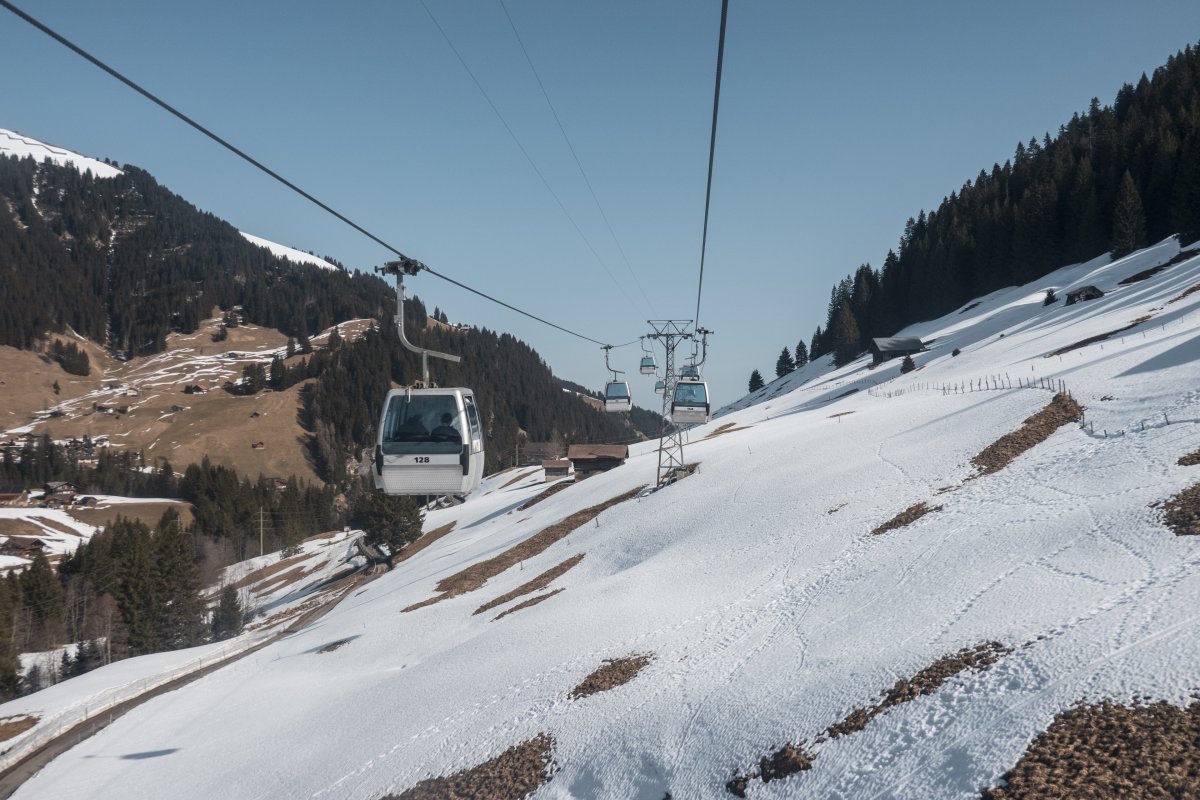 Kabinenbahn Oey-Eselmoos-Bergläger, März 2026