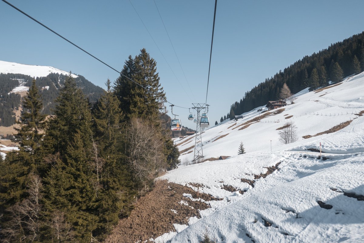 Kabinenbahn Oey-Eselmoos-Bergläger, März 2026