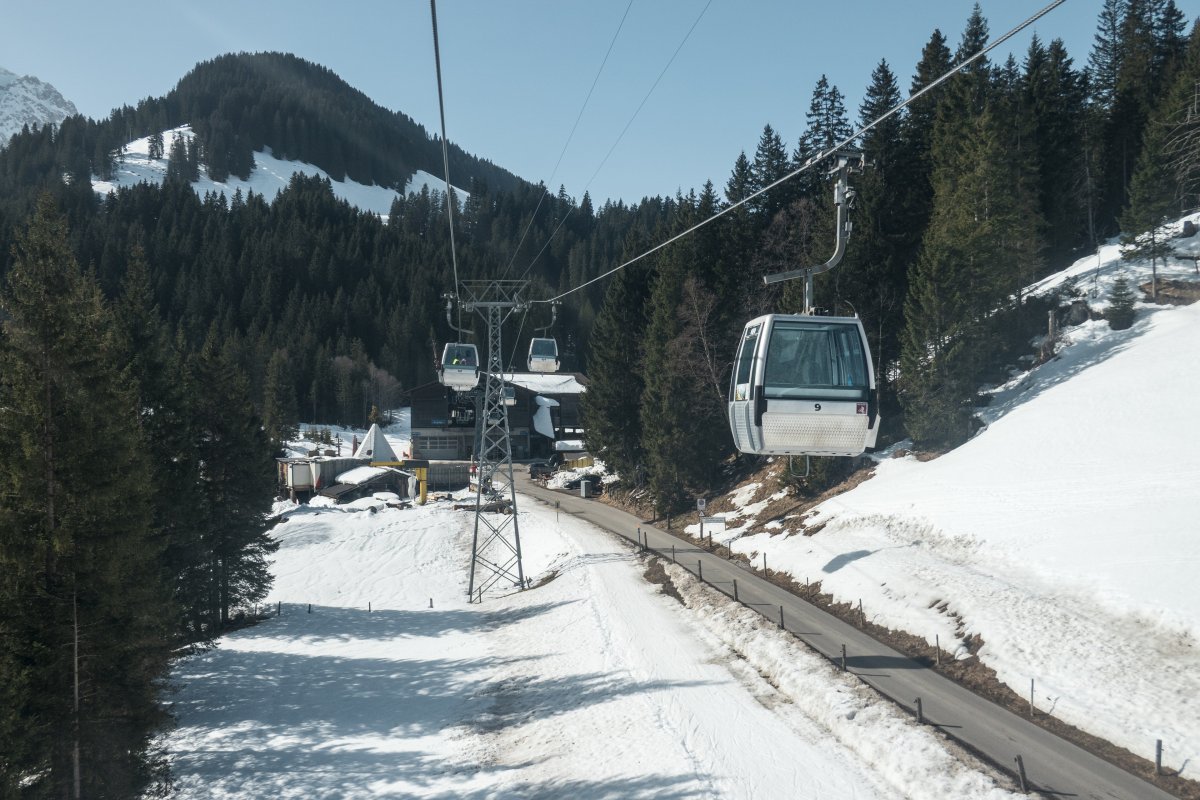Kabinenbahn Oey-Eselmoos-Bergläger, März 2026