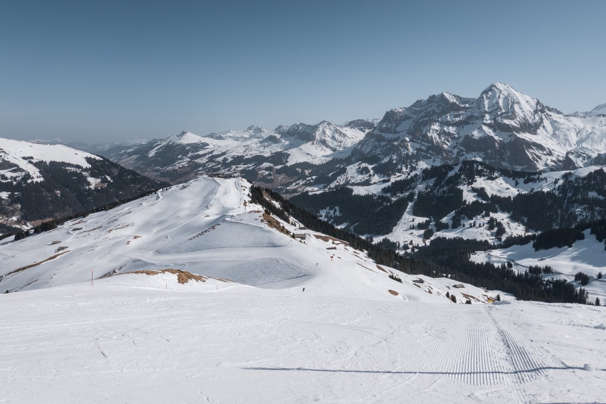 Abfahrt am Schlepplift Sandige Böden-Stand, März 2026