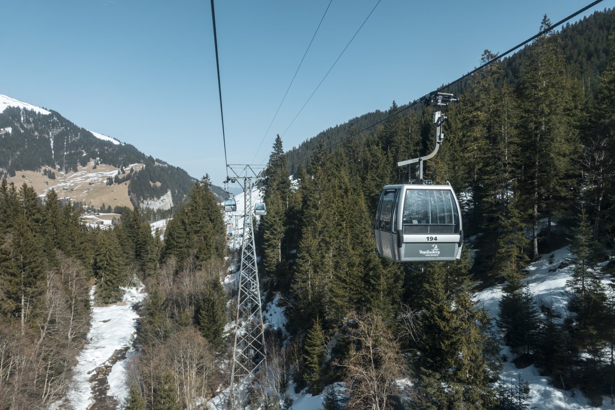 Kabinenbahn Oey-Eselmoos-Bergläger, März 2026