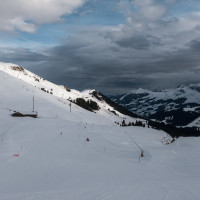 Skipiste am Hahnenmoospass, Dezember 2022
