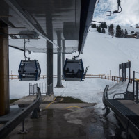 Talstation der Kabinenbahn Metsch-Metschstand, Dezember 2022