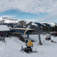Talstation der Sesselbahn Bühlberg-Hahnenmoos, Dezember 2022