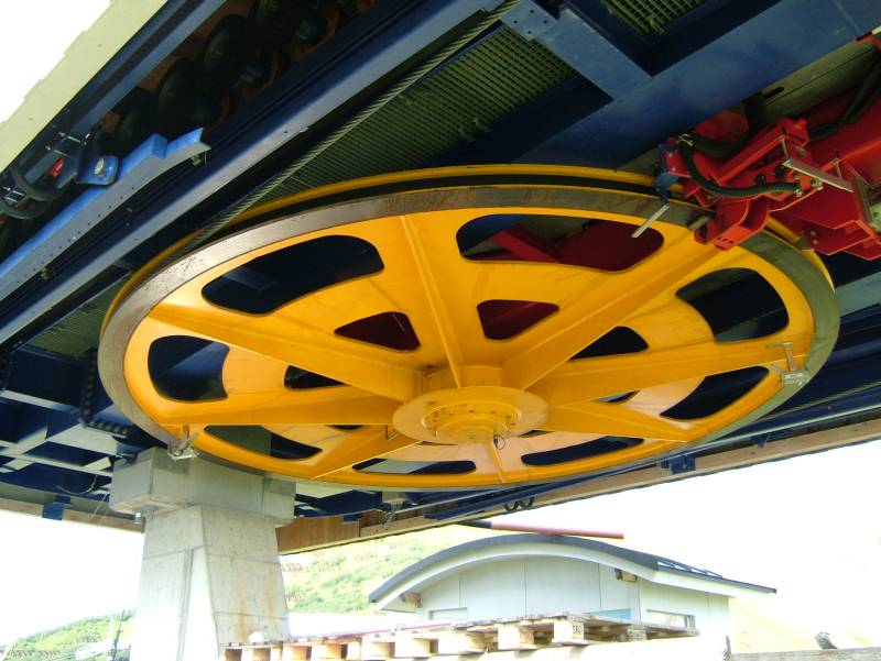 Bergstation der Sesselbahn Tschentenegg, Juli 2006