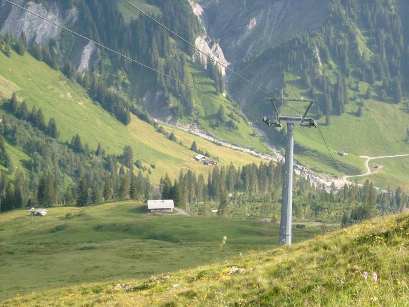 Sesselbahn Tschentenegg, Juli 2006