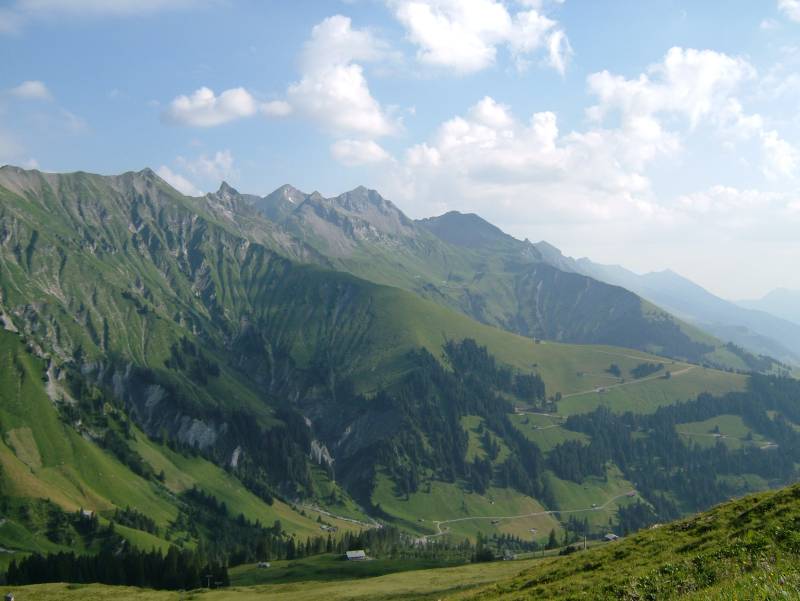 Panorama von der Tschentenalp, Juli 2006