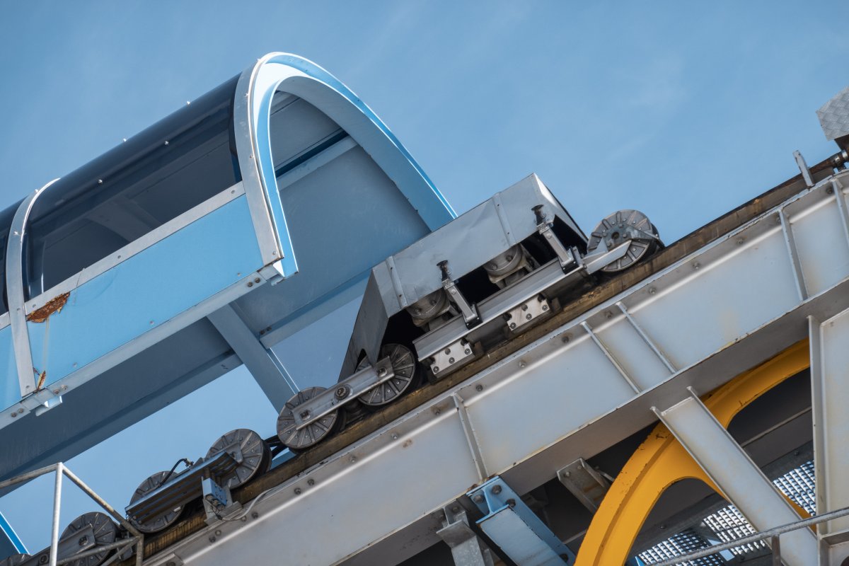 Bergstation der Luftseilbahn Airolo-Pesciüm, März 2023