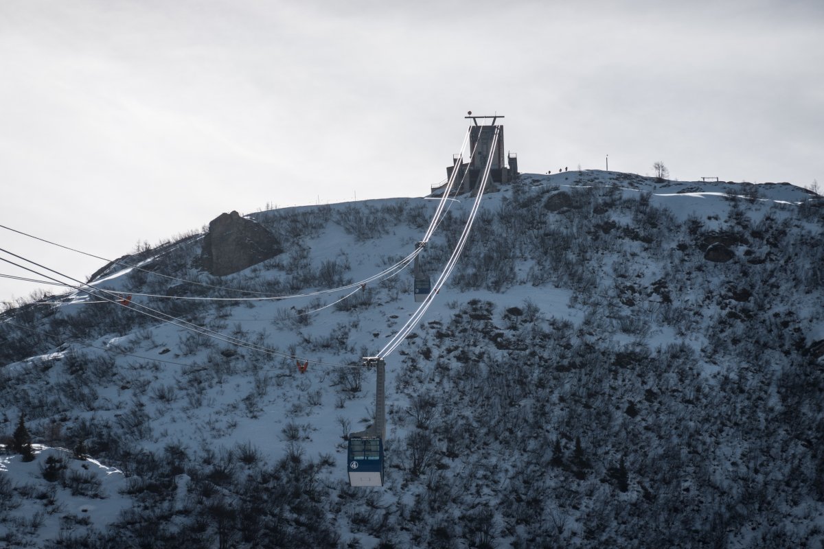 Luftseilbahn Pesciüm-Sasso della Boggia, März 2023