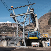 Talstation der Luftseilbahn Airolo-Pesciüm, März 2023