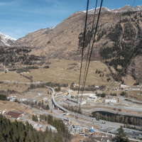 Luftseilbahn Airolo-Pesciüm, März 2023
