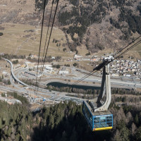 Luftseilbahn Airolo-Pesciüm, März 2023