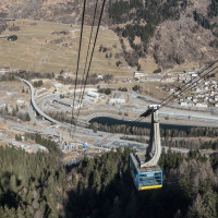 Luftseilbahn Airolo-Pesciüm, März 2023