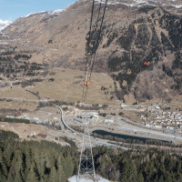 Luftseilbahn Airolo-Pesciüm, März 2023