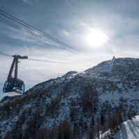 Luftseilbahn Pesciüm-Sasso della Boggia, März 2023