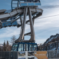 Talstation der Luftseilbahn Pesciüm-Sasso della Boggia, März 2023