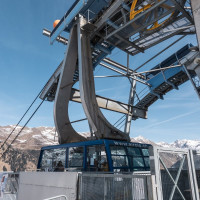 Bergstation der Luftseilbahn Airolo-Pesciüm, März 2023