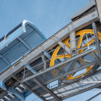 Bergstation der Luftseilbahn Airolo-Pesciüm, März 2023