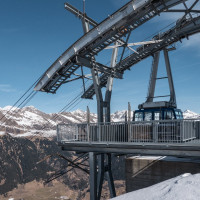 Bergstation der Luftseilbahn Pesciüm-Sasso della Boggia, März 2023