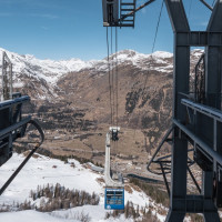 Bergstation der Luftseilbahn Pesciüm-Sasso della Boggia, März 2023