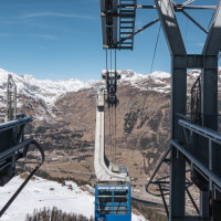 Bergstation der Luftseilbahn Pesciüm-Sasso della Boggia, März 2023
