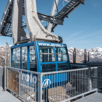Bergstation der Luftseilbahn Pesciüm-Sasso della Boggia, März 2023
