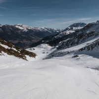 Skipiste in Airolo, März 2023