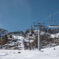 Sesselbahn Ravina-Varozzei, März 2023