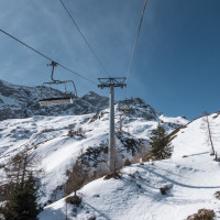 Sesselbahn Ravina-Varozzei, März 2023