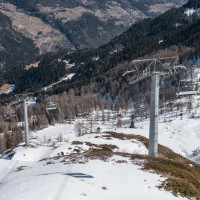 Sesselbahn Ravina-Varozzei, März 2023