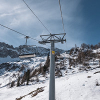 Sesselbahn Ravina-Varozzei, März 2023
