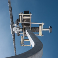 Klemme der Sesselbahn Ravina-Varozzei, März 2023