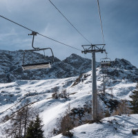 Sesselbahn Ravina-Varozzei, März 2023