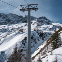 Sesselbahn Ravina-Varozzei, März 2023