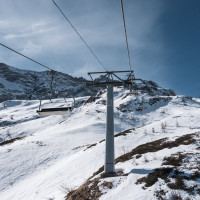 Sesselbahn Ravina-Varozzei, März 2023