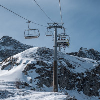 Sesselbahn Ravina-Varozzei, März 2023