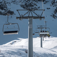 Sesselbahn Ravina-Varozzei, März 2023