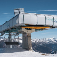 Bergstation der Sesselbahn Ravina-Varozzei, März 2023