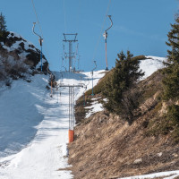 Schlepplift Ravina-Cassinello, März 2023