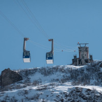 Luftseilbahn Pesciüm-Sasso della Boggia, März 2023