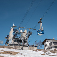 Talstation der Luftseilbahn Pesciüm-Sasso della Boggia, März 2023