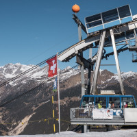 Bergstation der Luftseilbahn Airolo-Pesciüm, März 2023