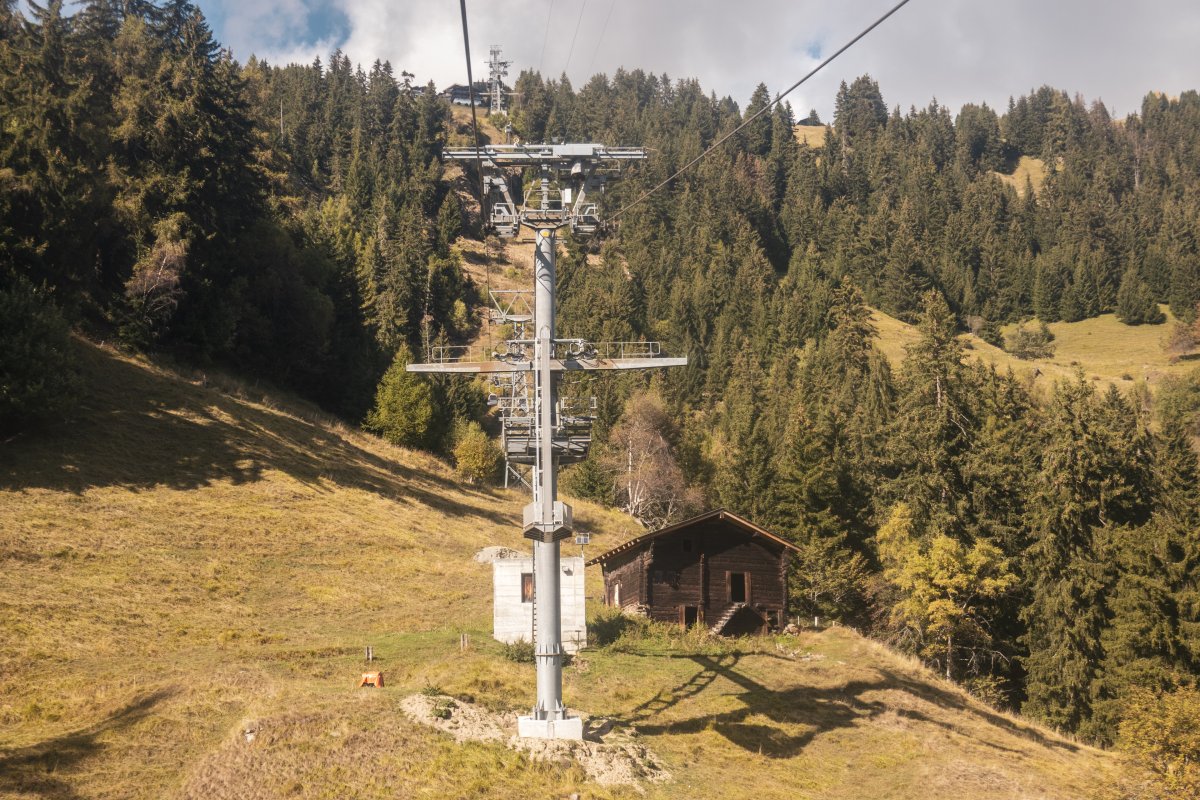 Kabinenbahn Ried-Riederalp, Oktober 2021
